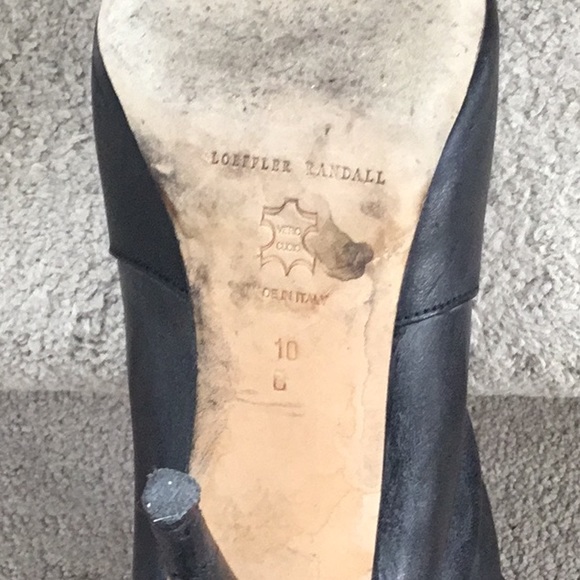 Loeffler Randall knee high black leather boots, size 10 - Picture 5 of 5